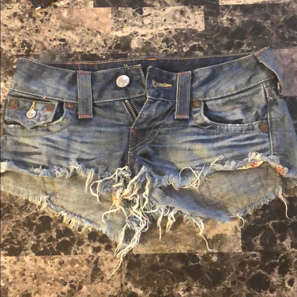True Religion jean shorts